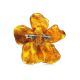 Bold Floral Amber Brooch The Volcano, image , picture 3