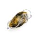 Sterling Silver Handcrafted Brooch With Green Amber The Rialto, image 