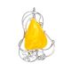 Honey Amber Brooch In Sterling Silver The Rialto, image 