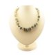 White Amber Ball Beaded Necklace The Meteor, image 