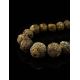 Hammer Cut Amber Beaded Necklace The Meteor, image , picture 2