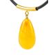 Chic Honey Amber Pendant Necklace, image , picture 4