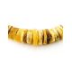 Raw Disc Shaped Amber Beaded Necklace, image , picture 3