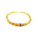 Raw Disc Shaped Amber Beaded Necklace, image , picture 4