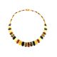 Amber Flat Beaded Necklace The Cleopatra, image , picture 3