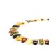 Amber Flat Beaded Necklace The Cleopatra, image , picture 4
