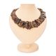 Bold Amber Flat Beaded Necklace The Volcano, image 