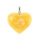 Bold Honey Amber Heart Pendant The Declaration, image 