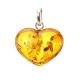 Cognac Amber Heart Pendant The Declaration, image 