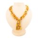 Raw Amber Beaded Necklace With Dangles, image 
