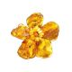 Bold Floral Amber Brooch The Volcano, image 