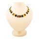 Amber Flat Beaded Necklace The Cleopatra, image 