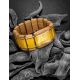 Wooden Elastic Bracelet With Honey Amber The Indonesia, image , picture 2
