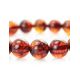 Cognac Amber Beaded Bracelet, image , picture 2