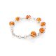 Baltic Amber Link Bracelet In Sterling Silver The Flamenco, image , picture 4