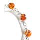Baltic Amber Link Bracelet In Sterling Silver The Flamenco, image , picture 2