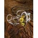 Handcrafted Green Amber Bracelet In Sterling Silver The Dew, image , picture 3