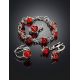 Baltic Amber Link Bracelet In Sterling Silver The Flamenco, image , picture 5