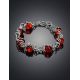 Baltic Amber Link Bracelet In Sterling Silver The Flamenco, image , picture 2
