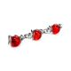 Baltic Amber Link Bracelet In Sterling Silver The Flamenco, image , picture 4