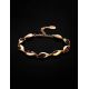 Gold Plated Amber Link Bracelet The Peony, image , picture 2