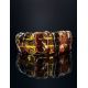 Bold Cognac Amber Stretch Bracelet The Volcano, image , picture 2