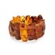 Statement Amber Flat Beaded Bracelet The Volcano, image , picture 3