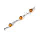 Cute Link Amber Bracelet In Sterling Silver The Leia, image , picture 3