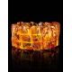Bright Cognac Amber Elastic Bracelet The Volcano, image , picture 2