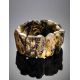 Bold Amber Flat Beaded Bracelet The Volcano, image , picture 2