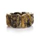 Bold Amber Flat Beaded Bracelet The Volcano, image , picture 3