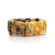 Bold Raw Amber Stretch Bracelet The Volcano, image , picture 3
