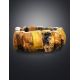 Statement Raw Amber Stretch Bracelet The Volcano, image , picture 2