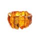 Unpolished Amber Elastic Bracelet The Volcano, image 