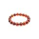 Cognac Amber Beaded Bracelet, image 