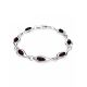 Cherry Amber Silver Bracelet The Fiori, image 