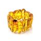 High Polished Cognac Amber Stretch Bracelet The Volcano, image , picture 3
