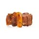 Statement Amber Flat Beaded Bracelet The Volcano, image 