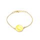 Laconic Gold Plated Bracelet With Natural Amber The Monaco, image 