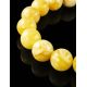 Honey Amber Ball Beaded Bracelet, image , picture 2