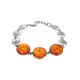 Amazing Symbolic Gift The Tree Of Life Bracelet Made in Amber And Sterling Silver, image 