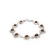 Sterling Silver Bracelet With Cognac Amber The Helios, image 