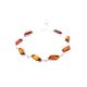 Cognac Amber Silver Link Bracelet The Tilda, image 