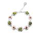 Sterling Silver Link Bracelet With Multicolor Amber The Luxor, image 