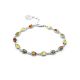 Silver Amber Link Bracelet The Astrid, image 