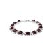 Amber Silver Link Bracelet The Lisbon, image 