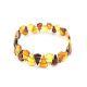 Multicolor Amber Elastic Bracelet, image 