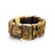 Bold Raw Amber Stretch Bracelet The Volcano, image 