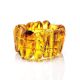 High Polished Cognac Amber Stretch Bracelet The Volcano, image 