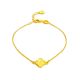 Gold-Plated Chain Bracelet With Honey Amber The Monaco, image 